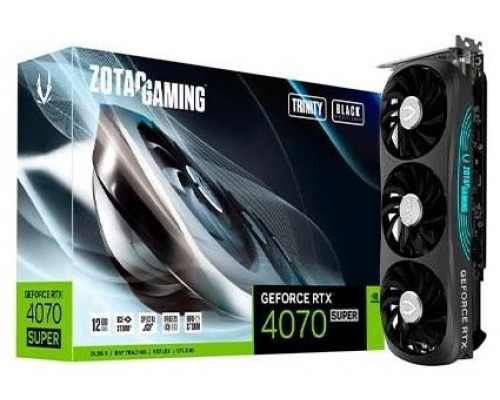 TARJETA GRAFICA ZOTAC RTX 4070 SUPER TRINITY BLACK ED 12GB